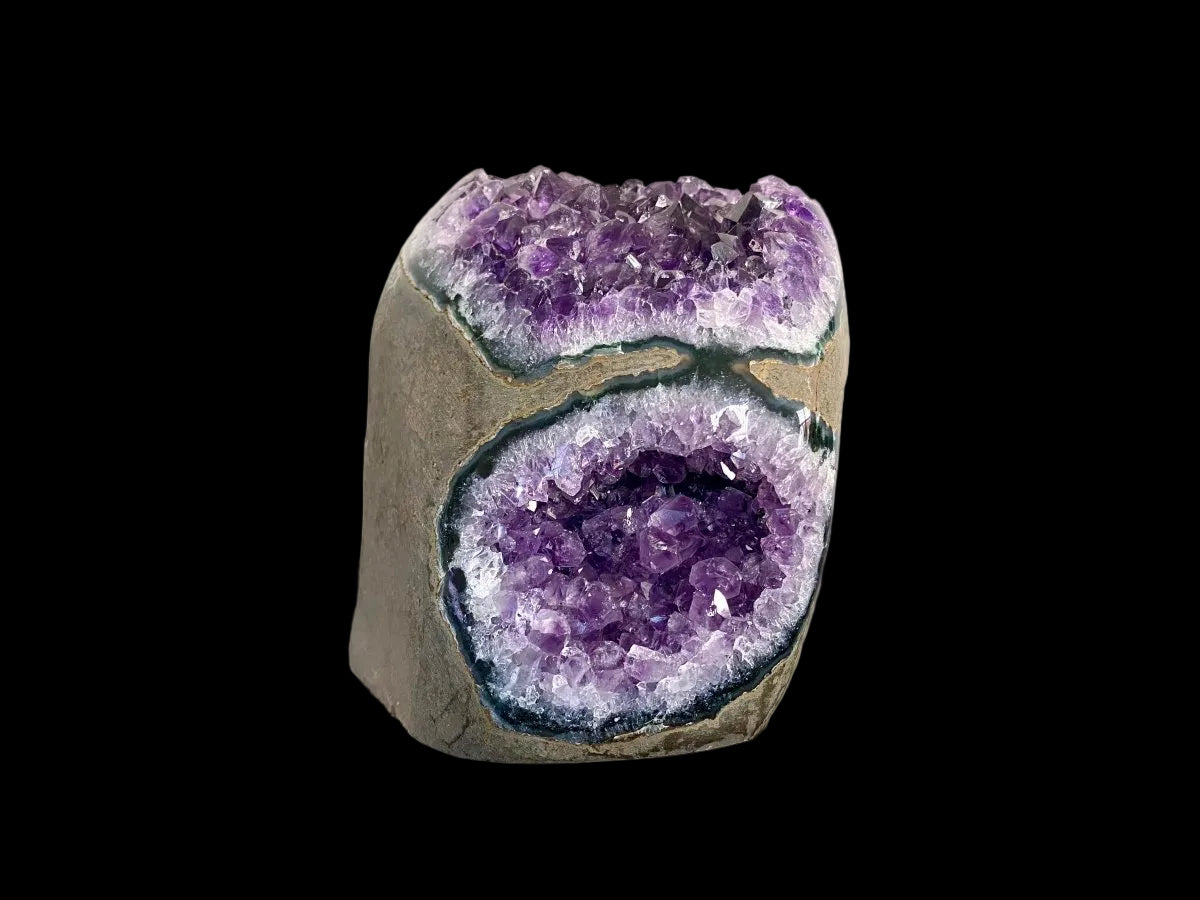 1703 Grams Cut - base Amethyst cluster from Uruguay, mineral cluster - FossilsAndMore