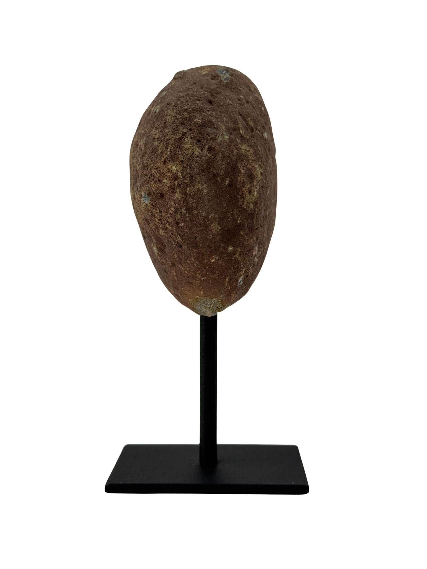 Decorative Agate Geode on stand, mineral from Brazil (6-002)