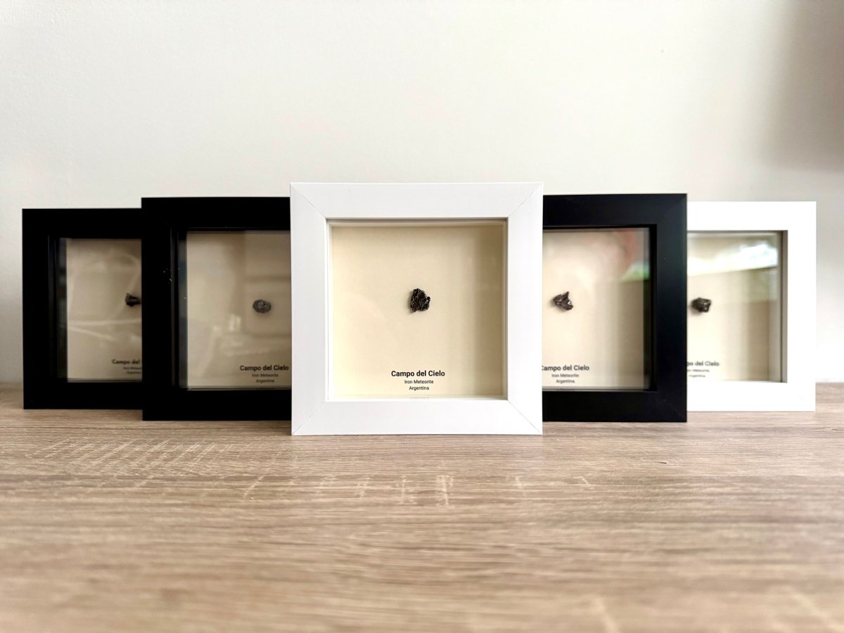 Campo del Cielo Meteorite Fragment in 3D picture frame - FossilsAndMore