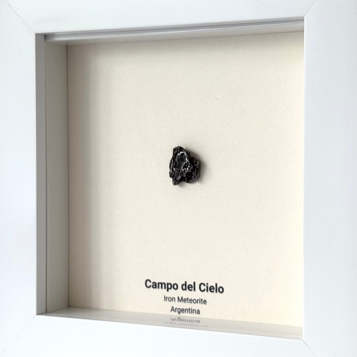 Campo del Cielo Meteorite Fragment in Deep Box Frame - FossilsAndMore