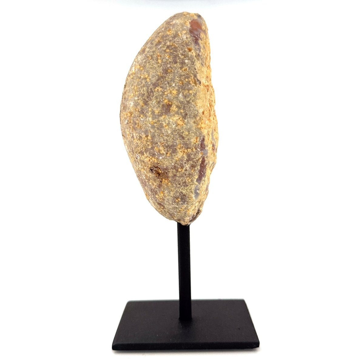 Decorative Agate Geode on stand, mineral - Brazil - FossilsAndMore