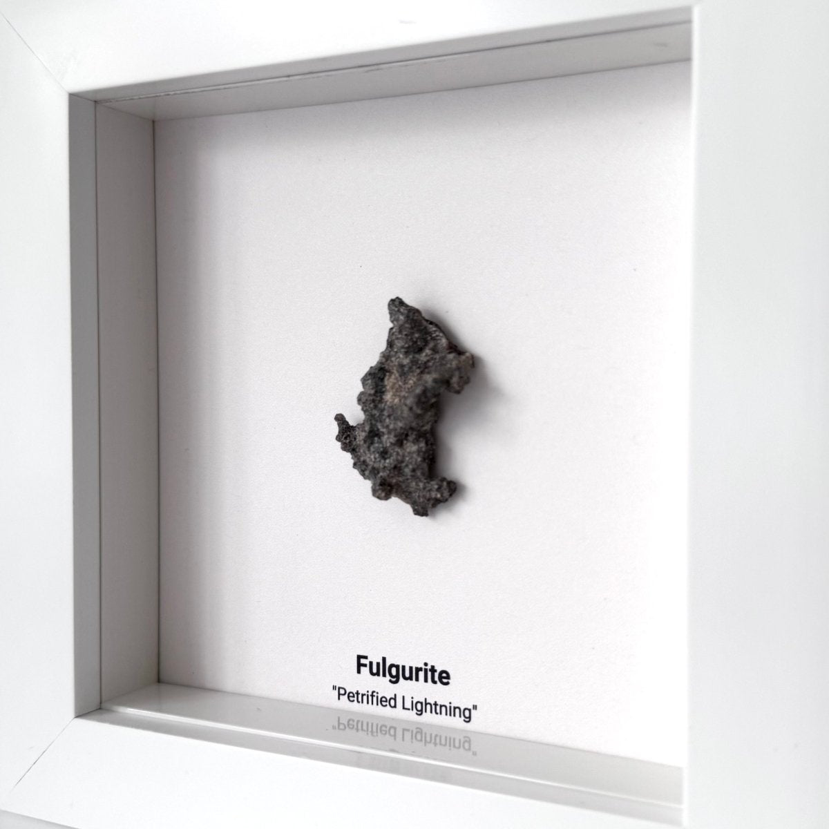 Fulgurite, Nature’s Lightning Formed Gemstone in Deep Box Frame - FossilsAndMore