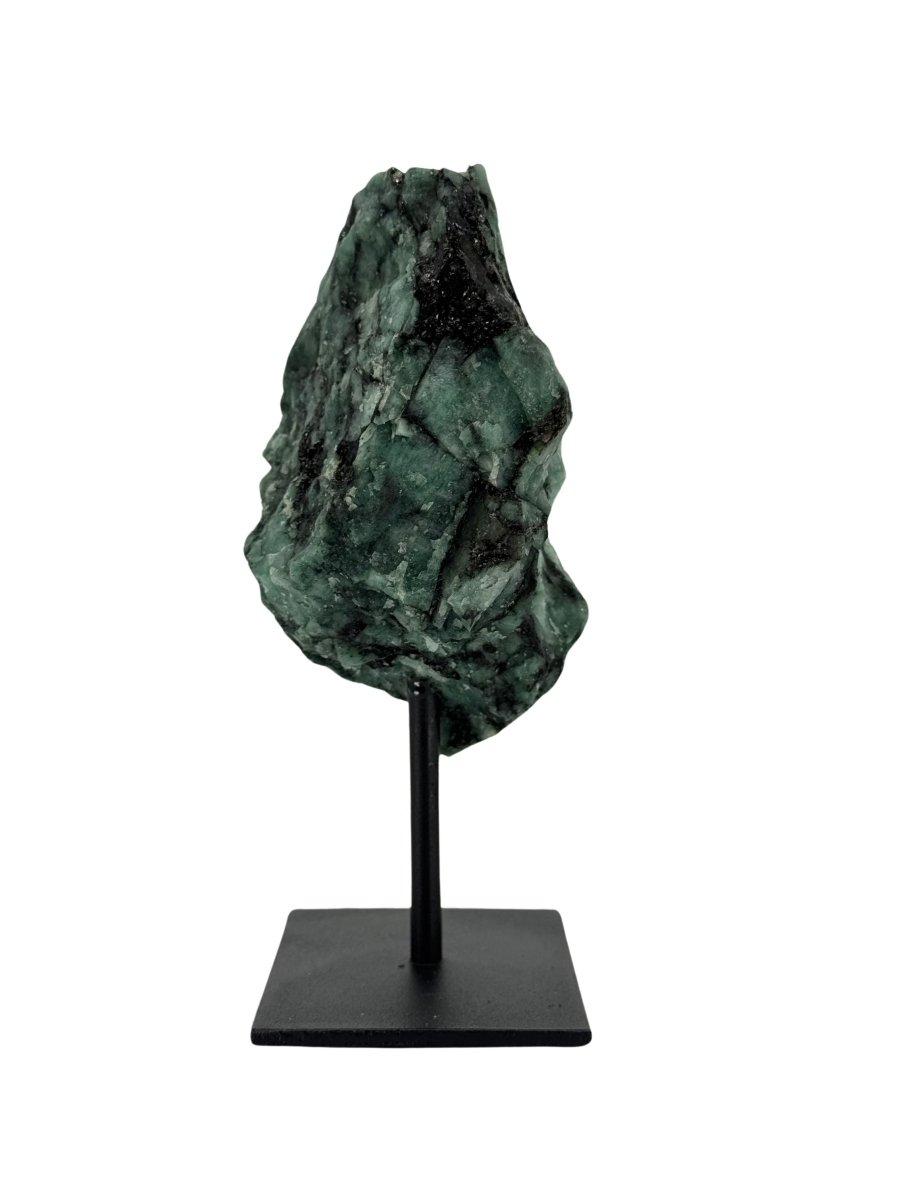 Raw Emerald Crystal on Stand from Brazil - FossilsAndMore