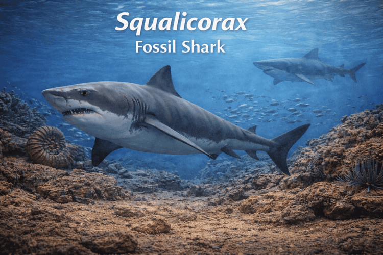 Squalicorax shark teeth collection