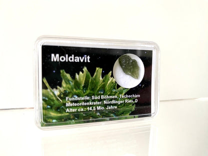 0.54" Moldavite (tektite) formed by a meteorite impact - FossilsAndMore