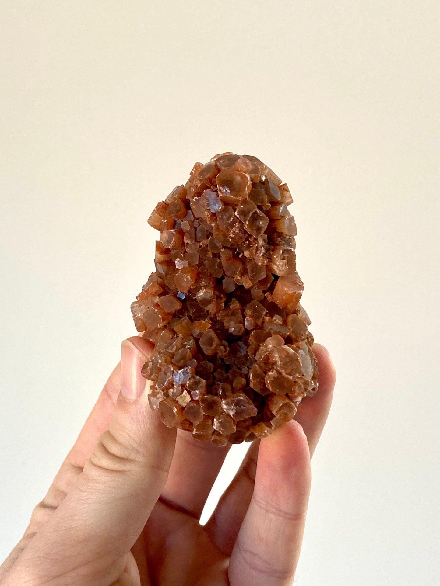 Aragonite mineral cluster from Morocco