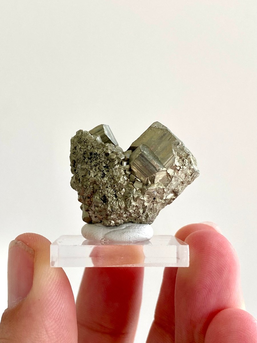 1.20" Pyrite from Peru, fool’s gold, mineral - FossilsAndMore