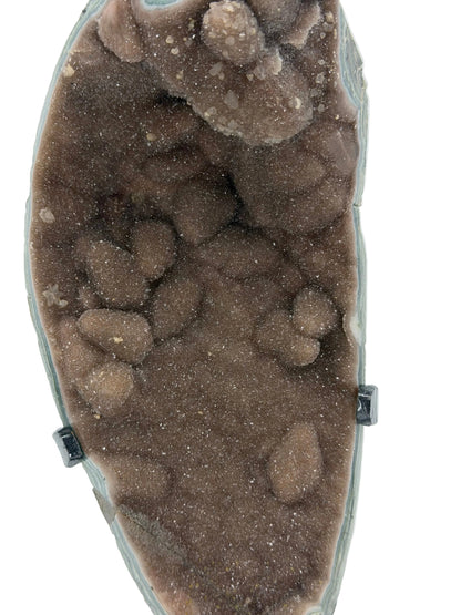 Kwarts Kristal op Maatwerk Metalen Standaard uit Brazilië
