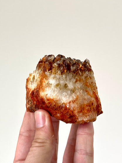 3.32" Raw Citrine cluster from Uruguay, mineral cluster