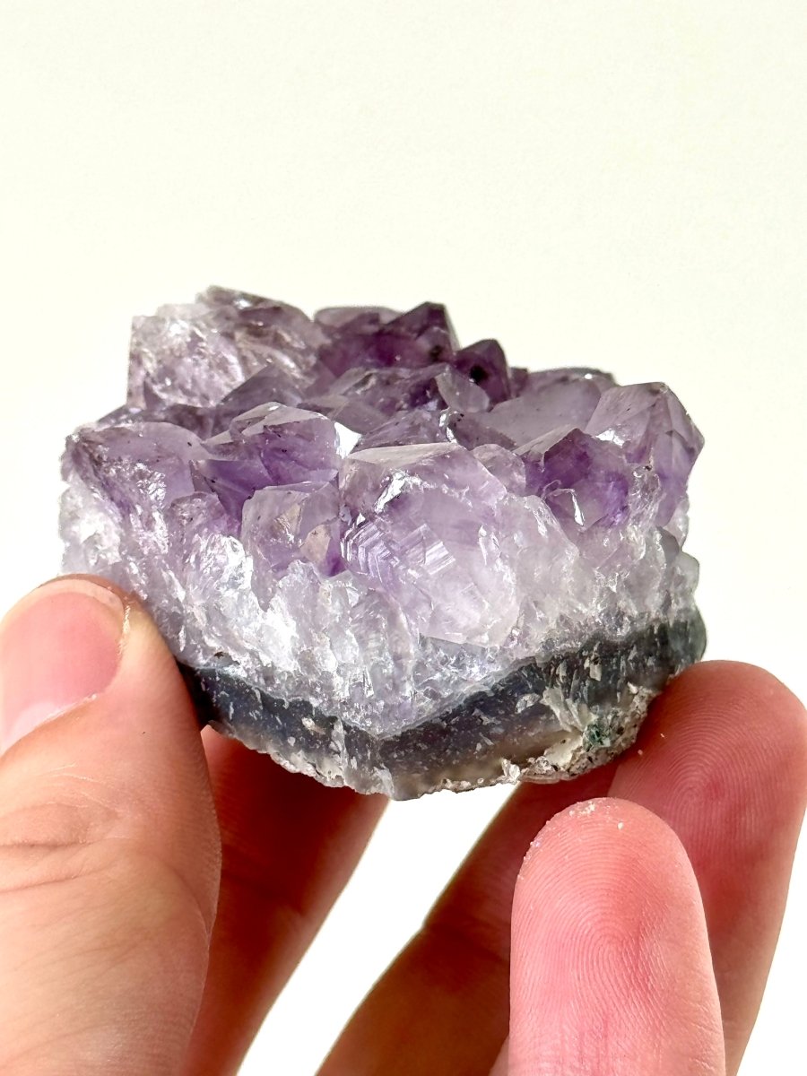 3.17" Raw Amethyst cluster from Uruguay, mineral cluster - FossilsAndMore