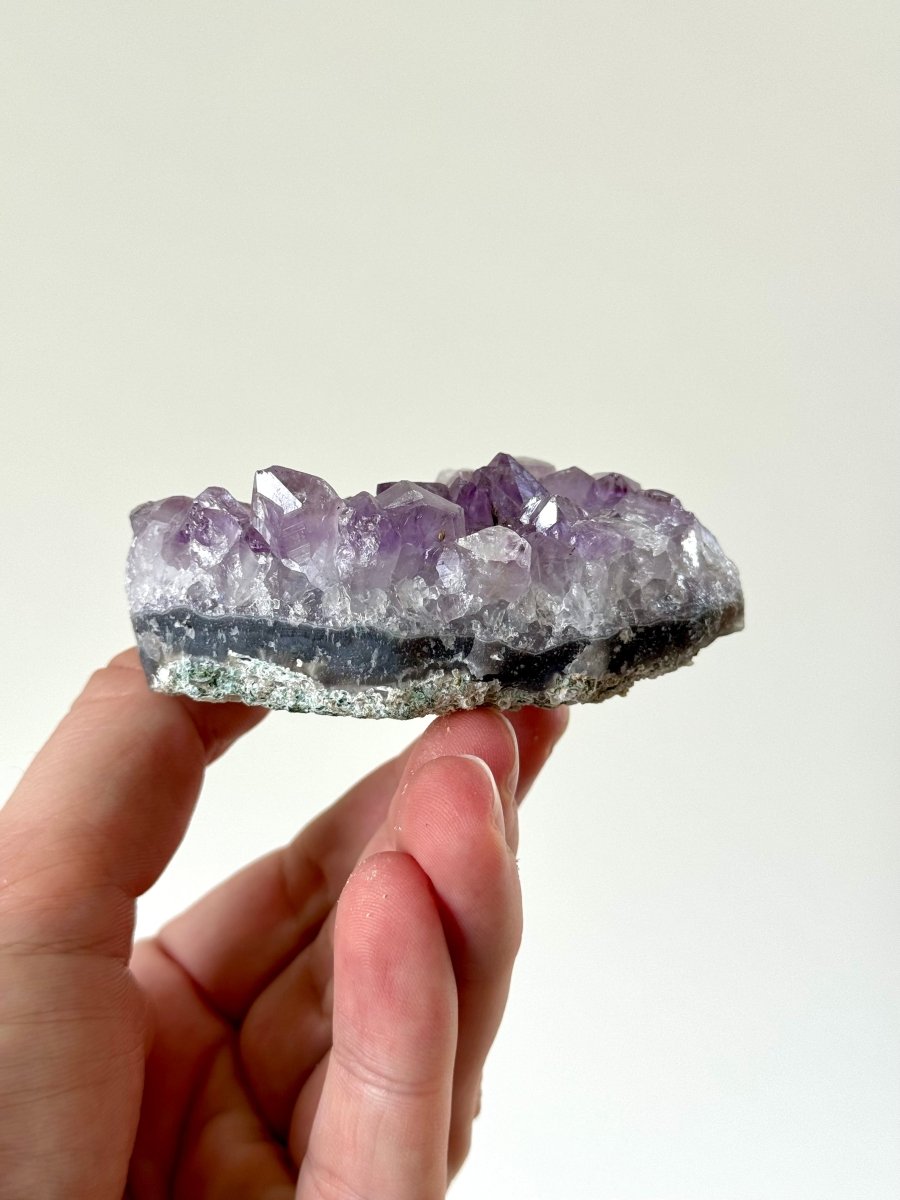 3.17" Raw Amethyst cluster from Uruguay, mineral cluster - FossilsAndMore