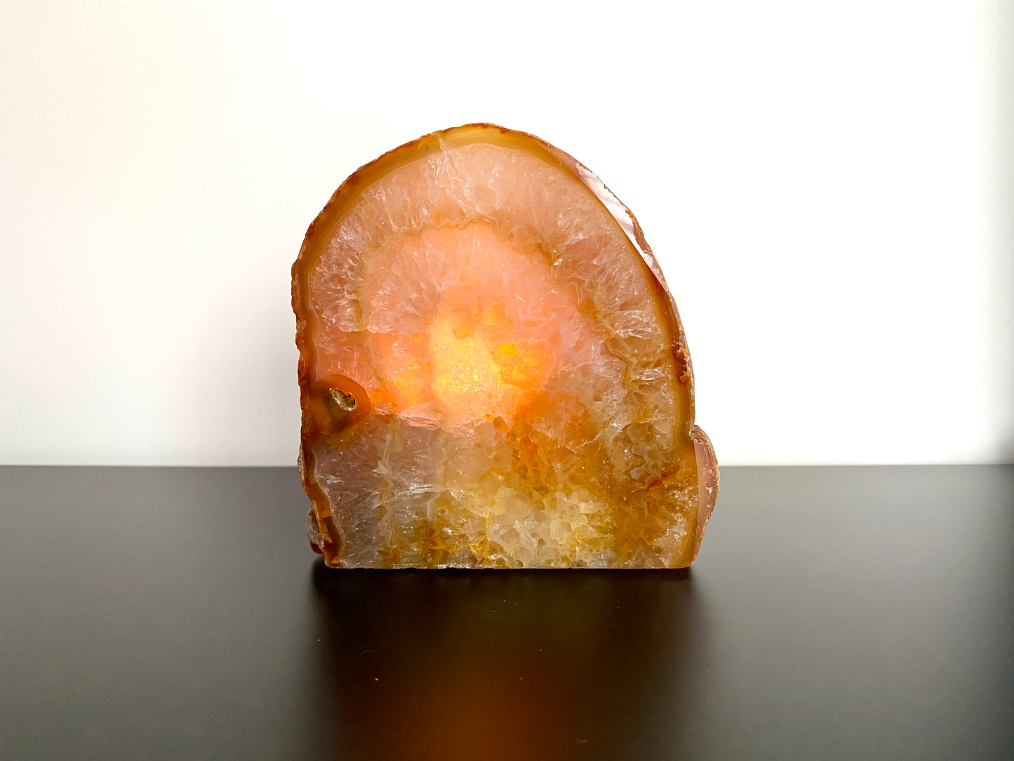 Agate Geode tealight holder