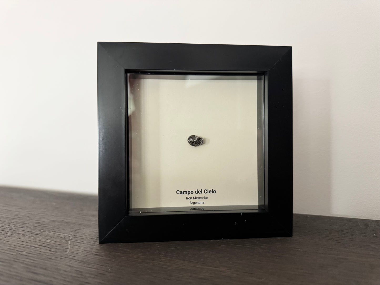 Campo del Cielo Meteorite Fragment in 3D picture frame