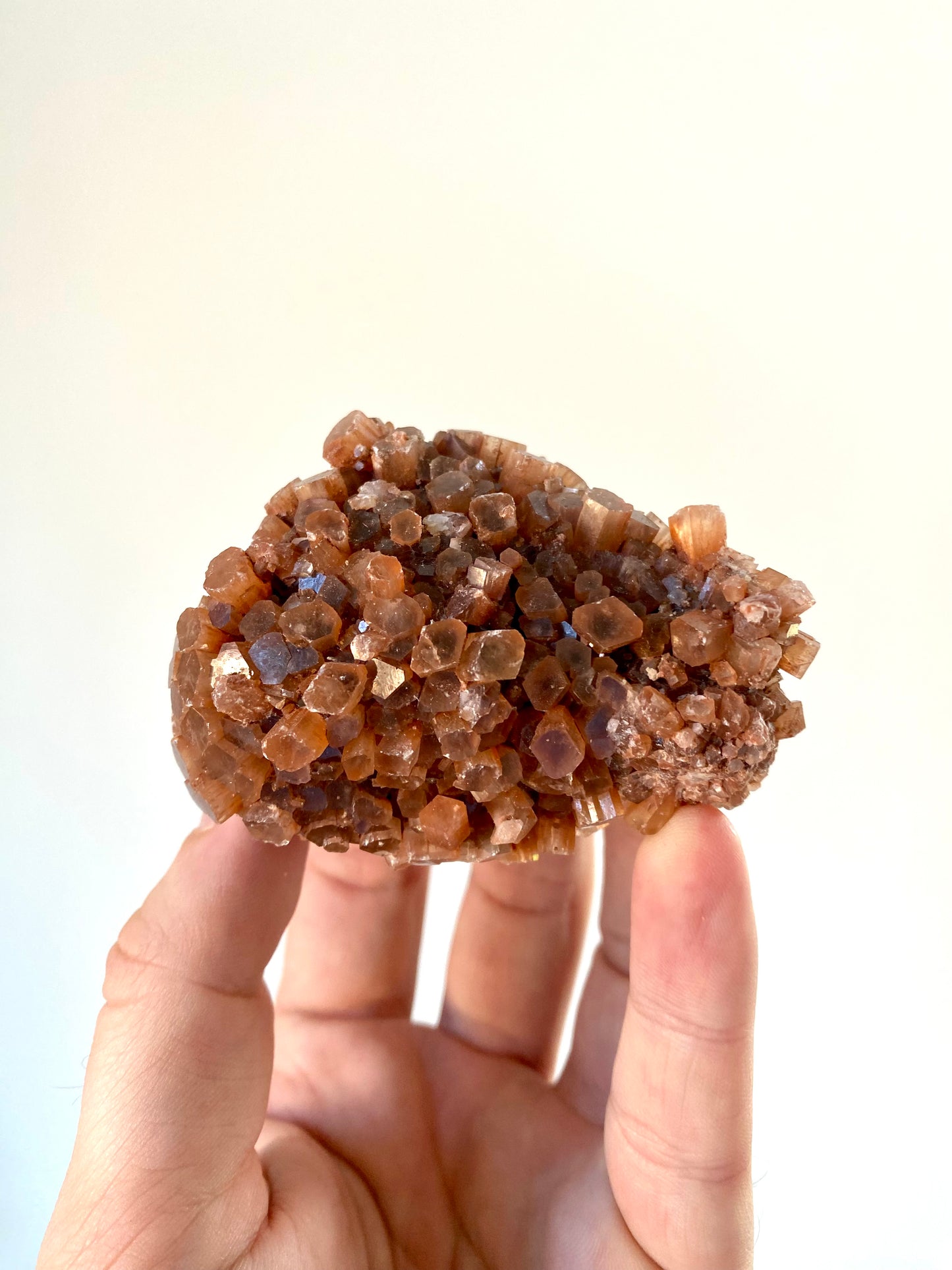 Aragonite mineral cluster from Morocco