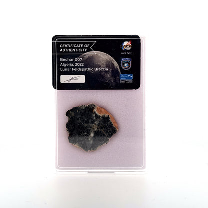 Lunar Meteorite Polished endcut | 6 Grams | Authentic Bechar 007 Moon Rock (Copy)