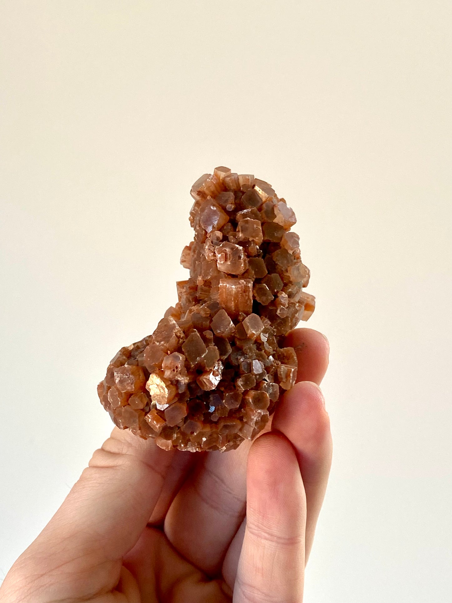 Aragonite mineral cluster from Morocco