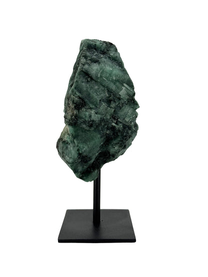 Raw Emerald Crystal on Stand from Brazil