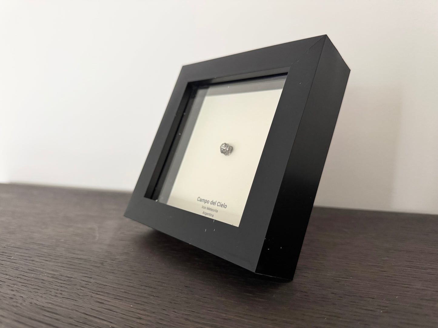 Campo del Cielo Meteorite Fragment in 3D picture frame