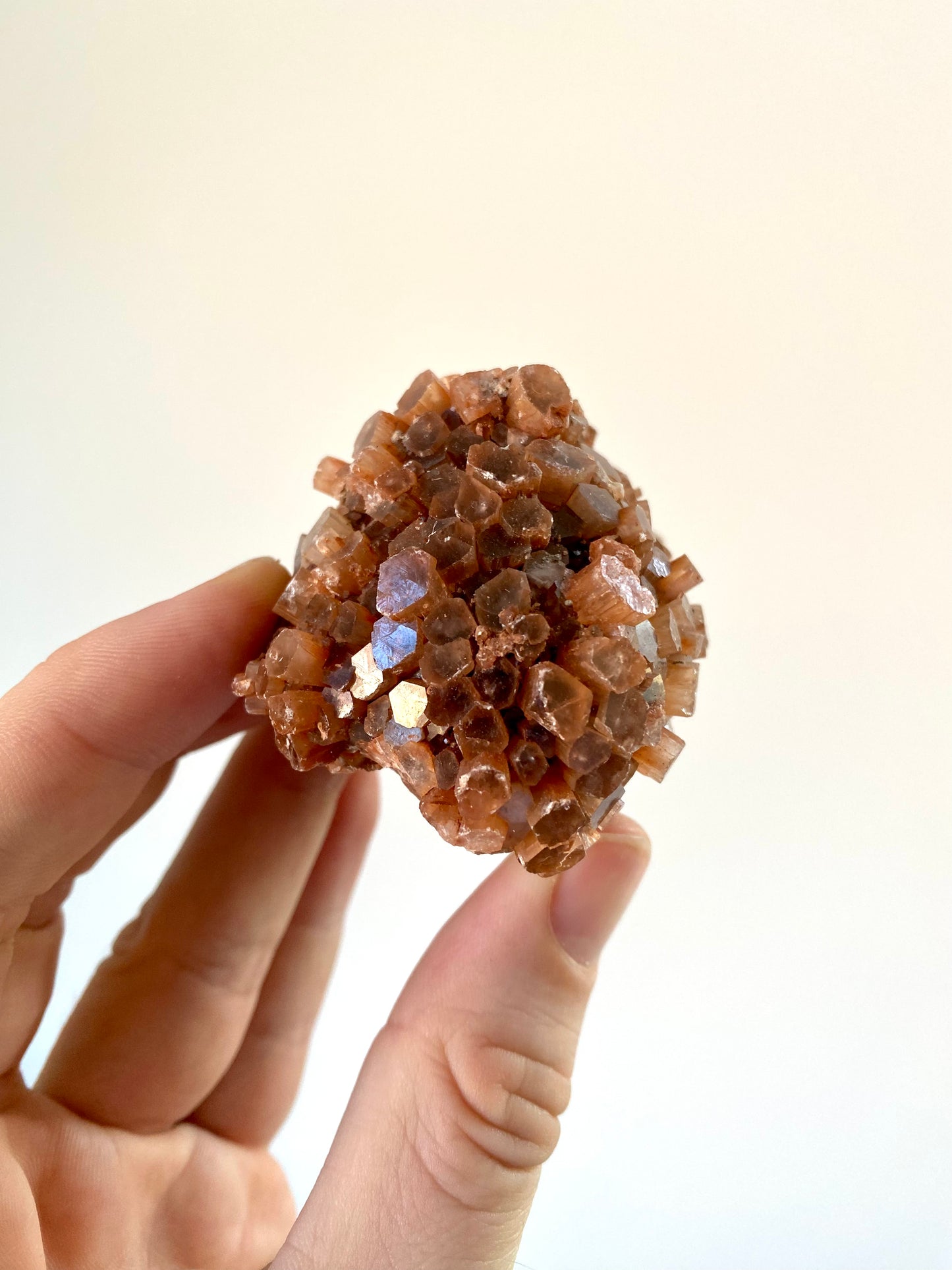 Aragonite mineral cluster from Morocco