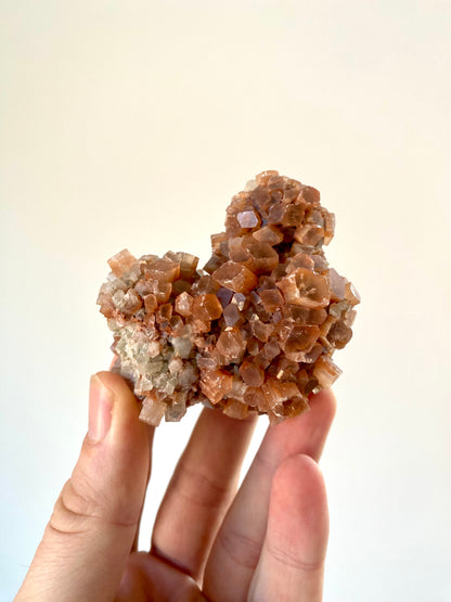 Aragonite mineral cluster from Morocco