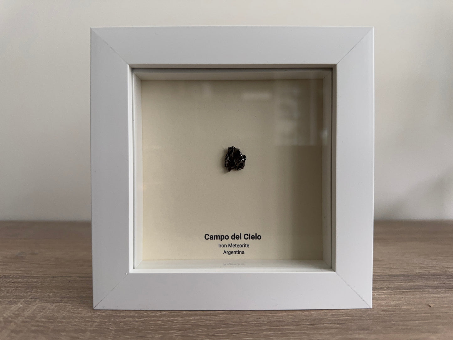 Campo del Cielo Meteorite Fragment in 3D picture frame