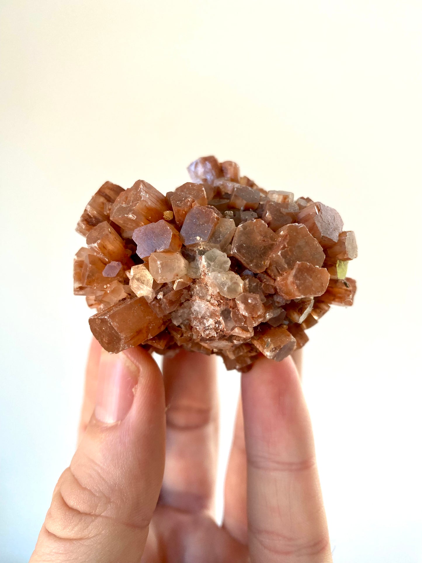 Aragonite mineral cluster from Morocco