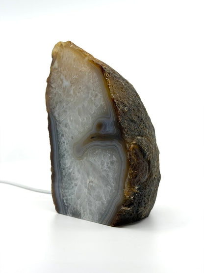 Agate Geode Lamp | 6.70" - FossilsAndMore
