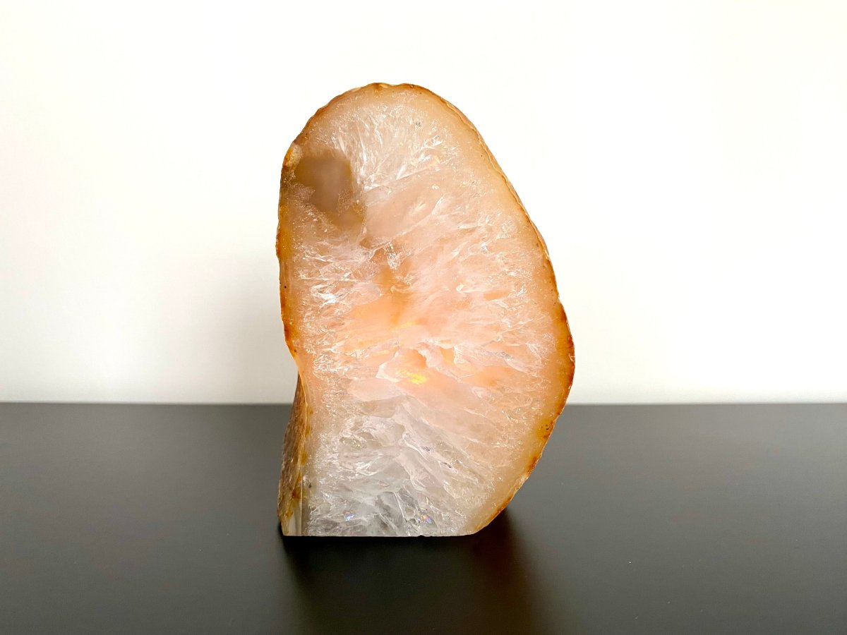 Agate Geode tealight holder - FossilsAndMore