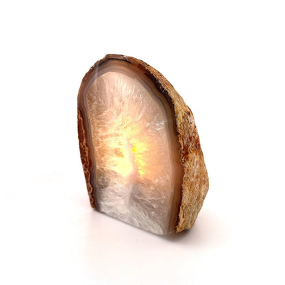 Agate Geode tealight holder - FossilsAndMore