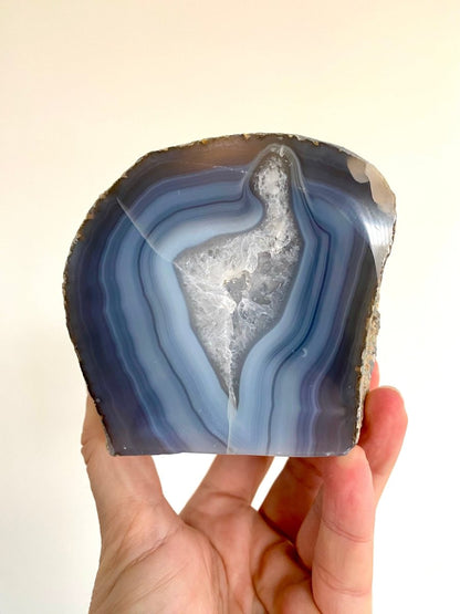 Agate Geode tealight holder - FossilsAndMore