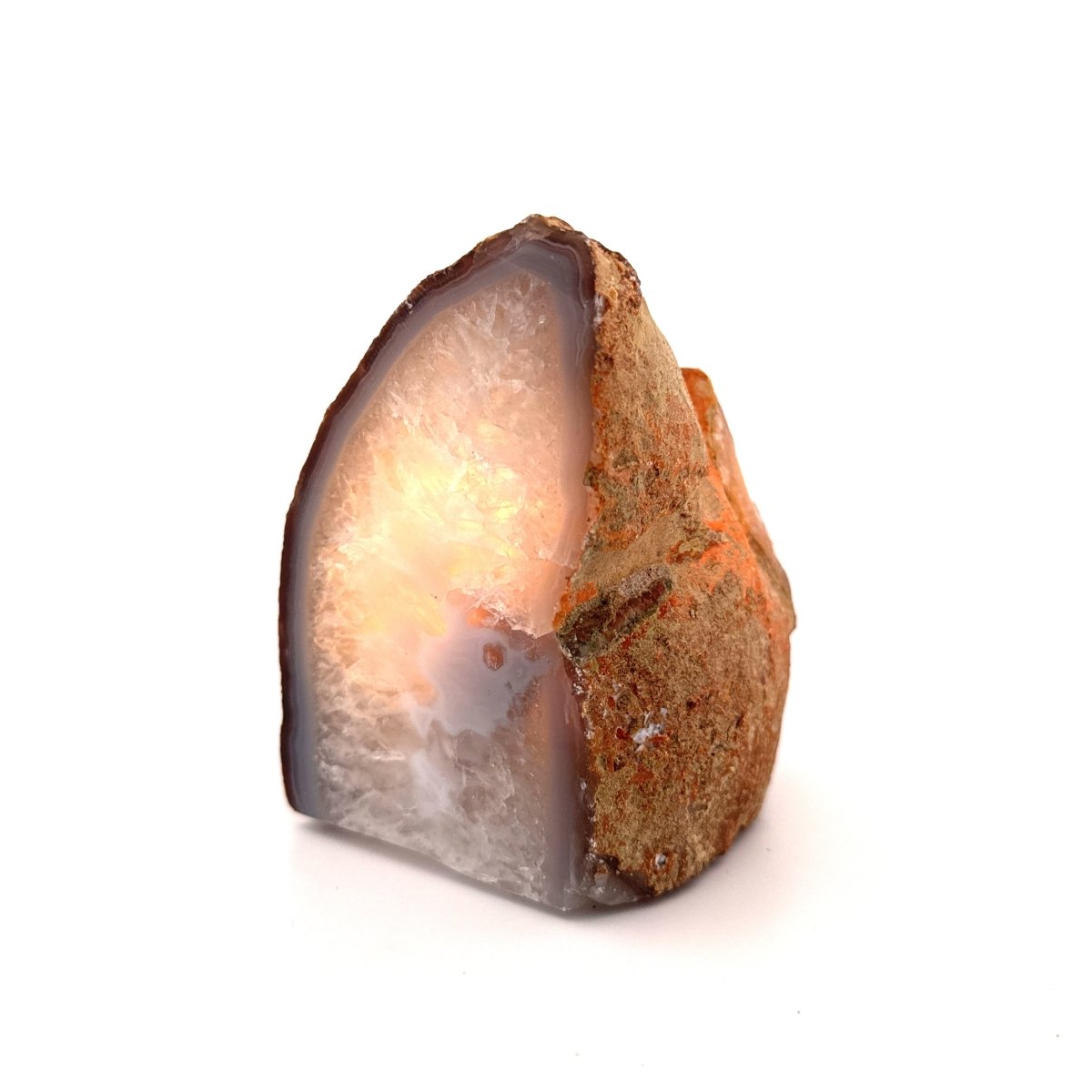 Agate Geode tealight holder - FossilsAndMore