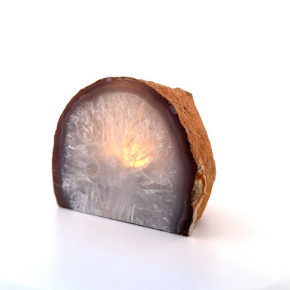 Agate Geode tealight holder - FossilsAndMore