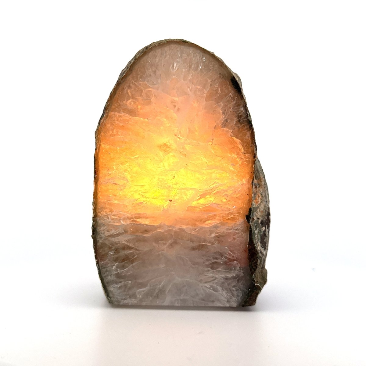 Agate Geode tealight holder - FossilsAndMore