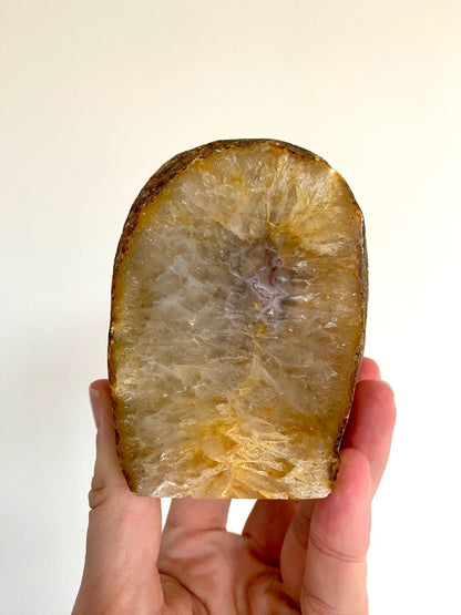 Agate Geode tealight holder - FossilsAndMore