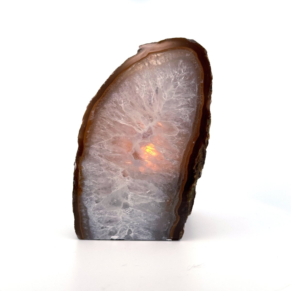 Agate Geode tealight holder - FossilsAndMore