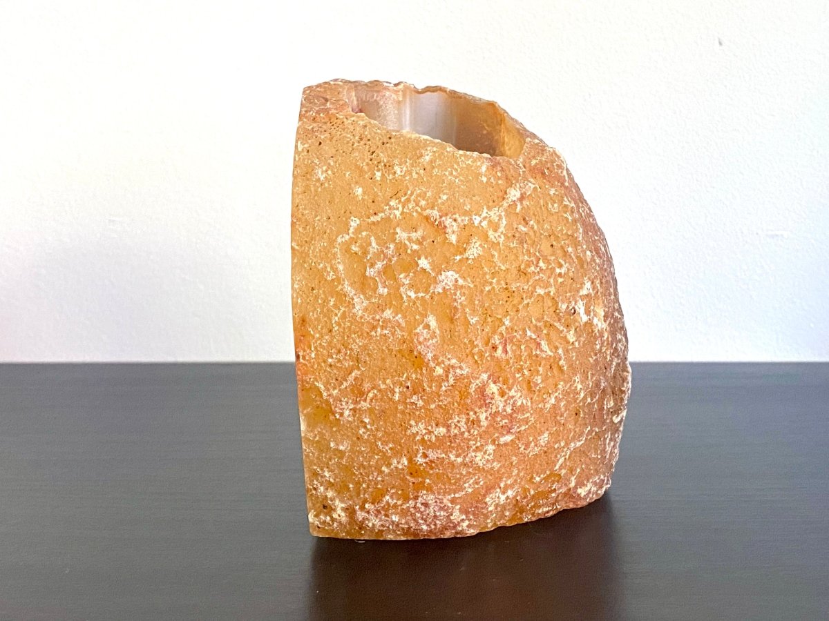 Agate Geode tealight holder - FossilsAndMore