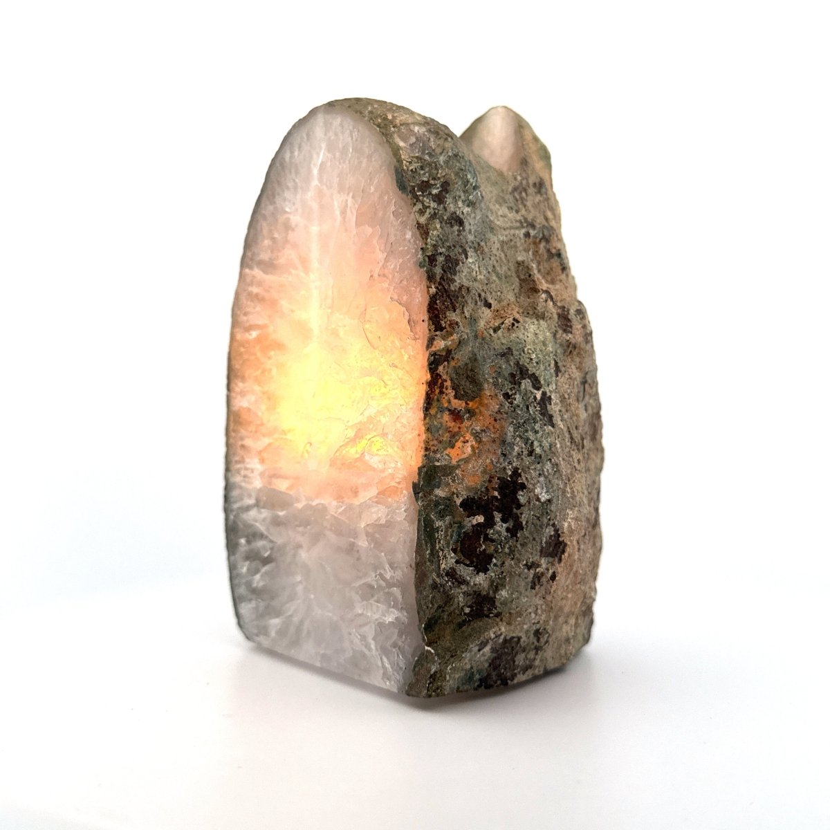 Agate Geode tealight holder - FossilsAndMore