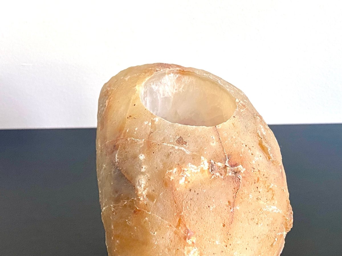 Agate Geode tealight holder - FossilsAndMore