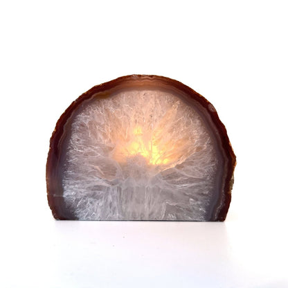 Agate Geode tealight holder - FossilsAndMore