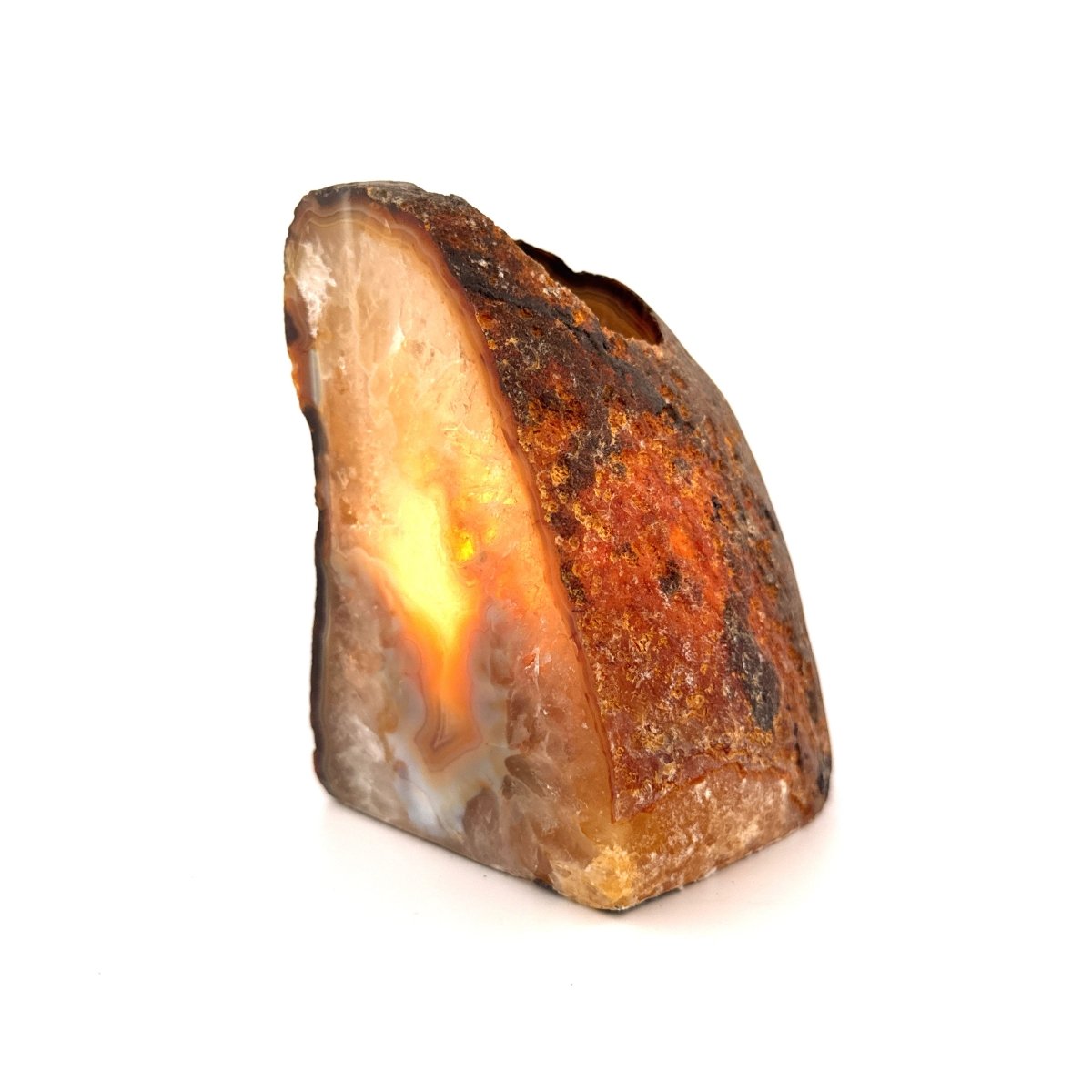 Agate Geode tealight holder - FossilsAndMore