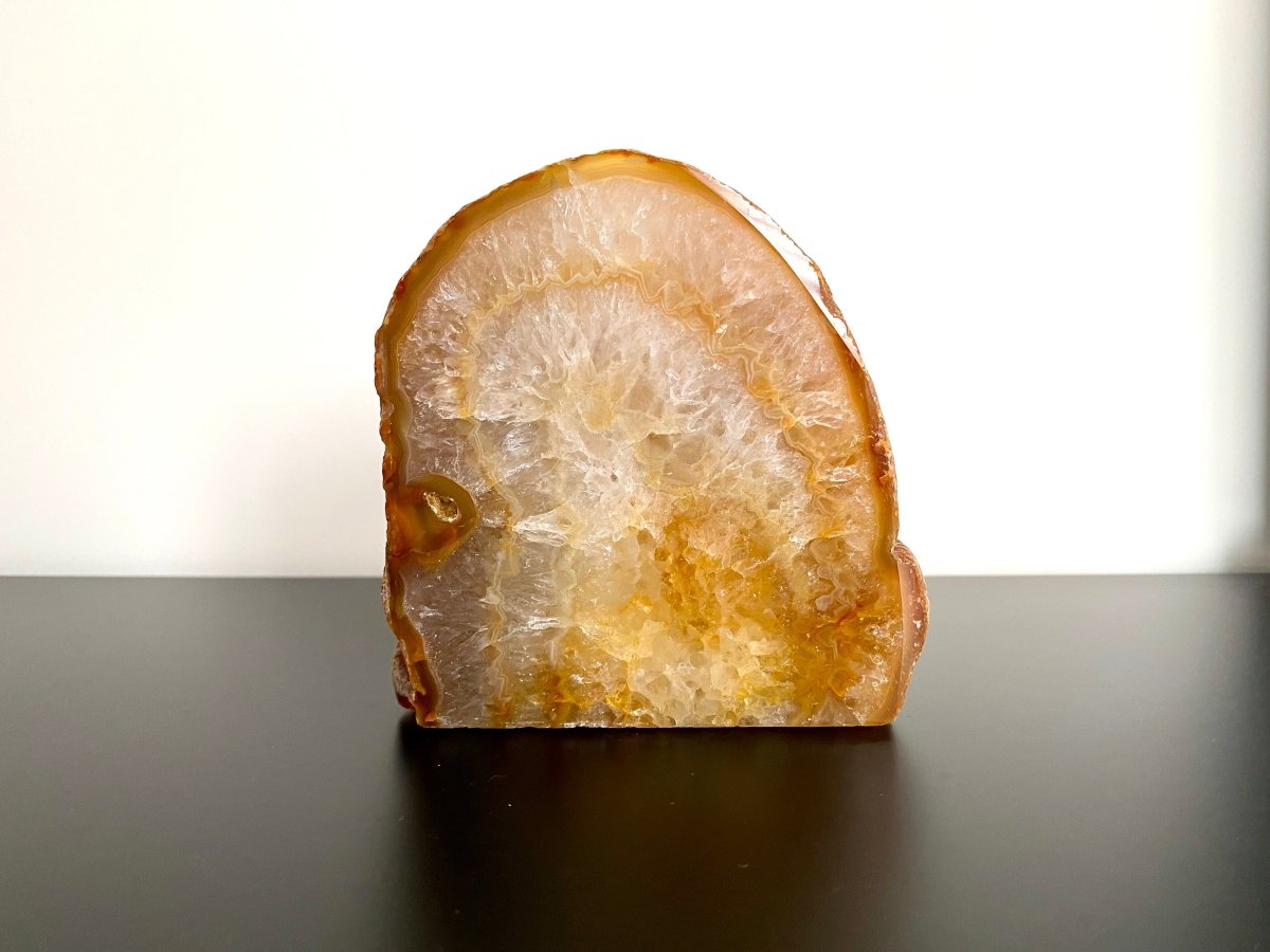 Agate Geode tealight holder - FossilsAndMore