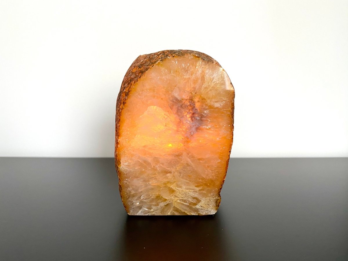 Agate Geode tealight holder - FossilsAndMore