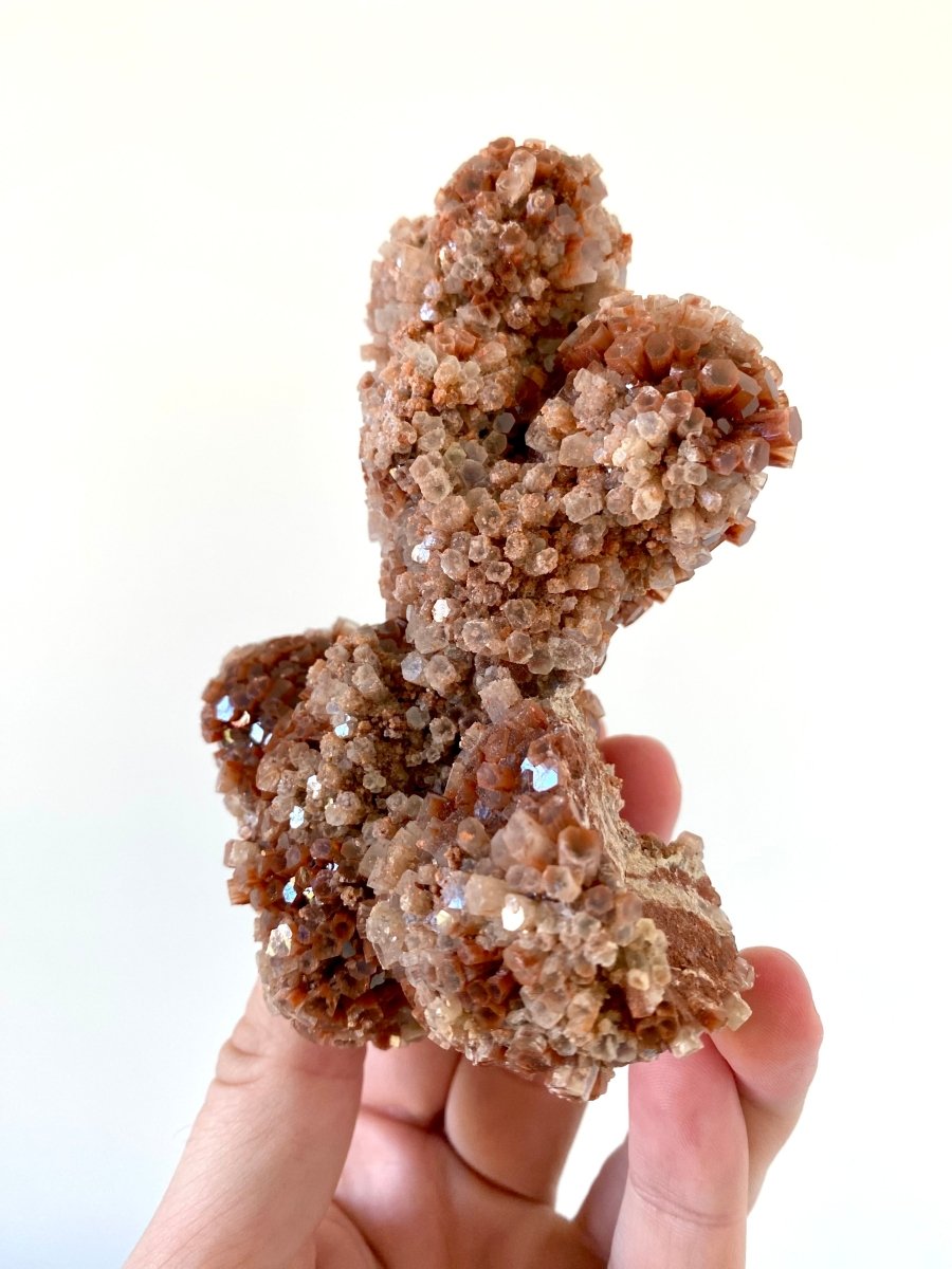 Aragonite mineral cluster from Morocco, 461 Grams - FossilsAndMore