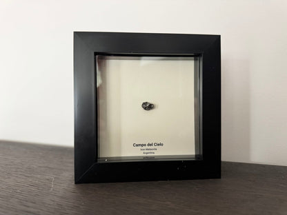 Campo del Cielo Meteorite Fragment in 3D picture frame - FossilsAndMore