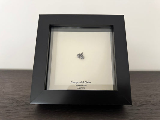 Campo del Cielo Meteorite Fragment in 3D picture frame - FossilsAndMore