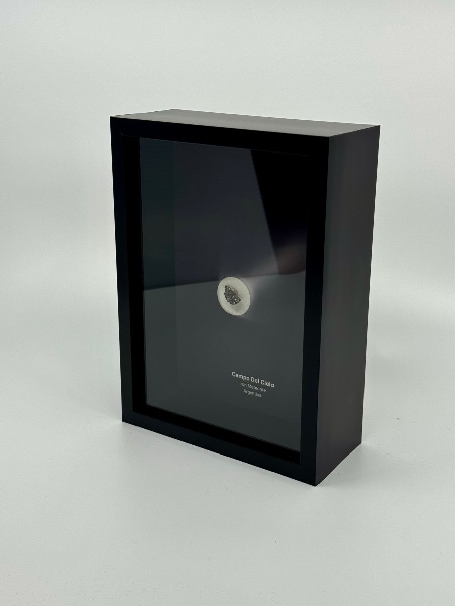 Campo del Cielo Meteorite Fragment in Large Deep Box Frame - FossilsAndMore