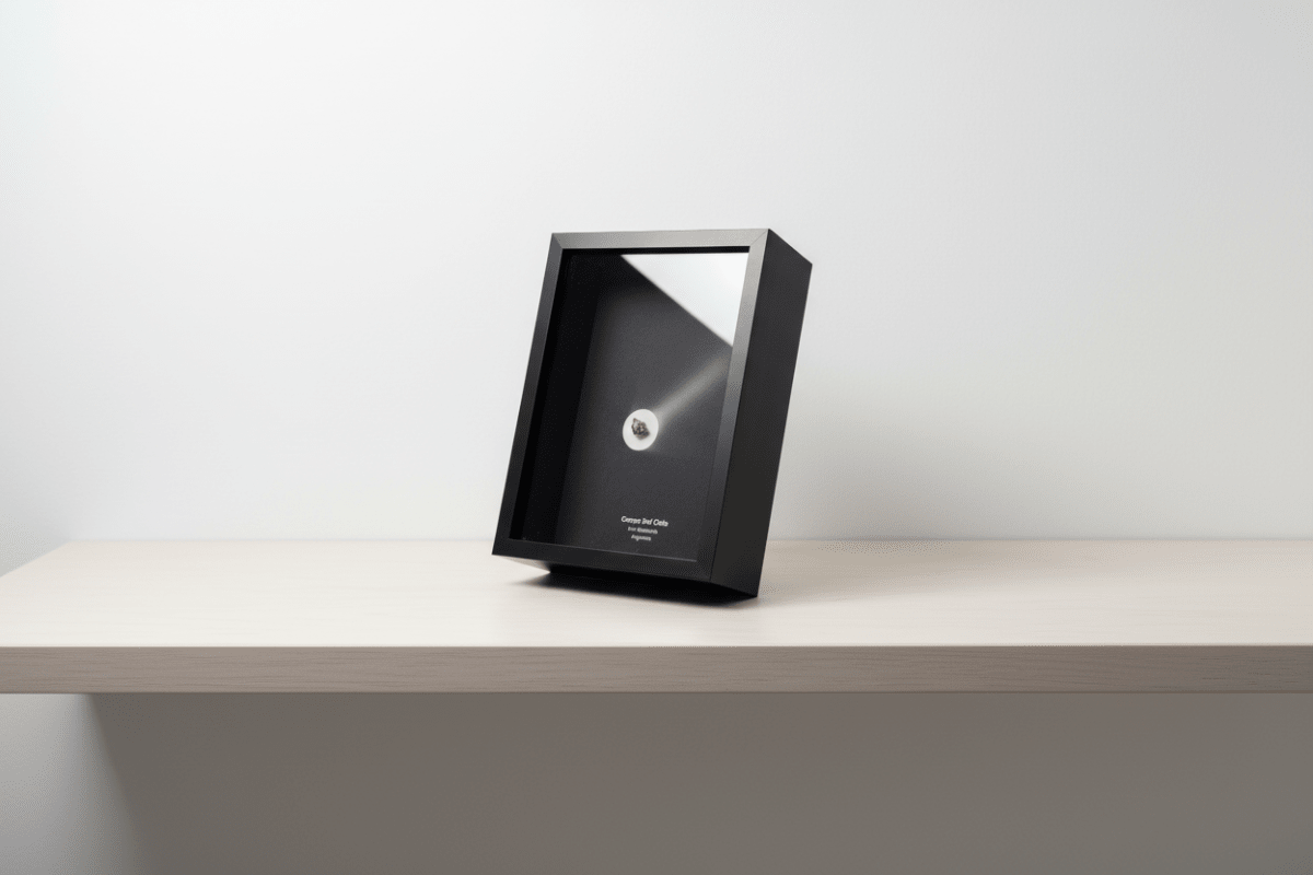 Campo del Cielo Meteorite Fragment in Large Deep Box Frame - FossilsAndMore