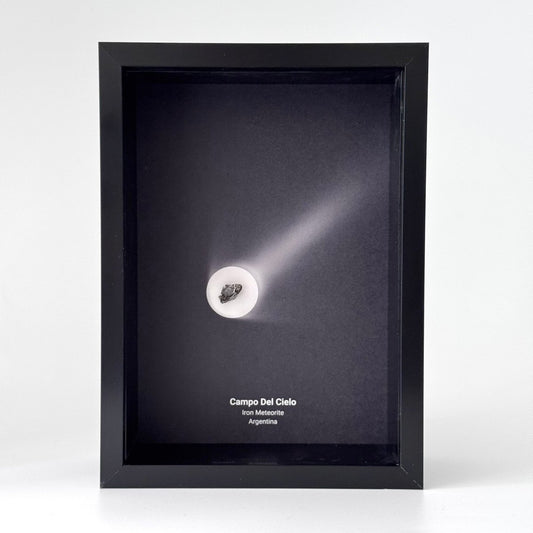 Campo del Cielo Meteorite Fragment in Large Deep Box Frame - FossilsAndMore