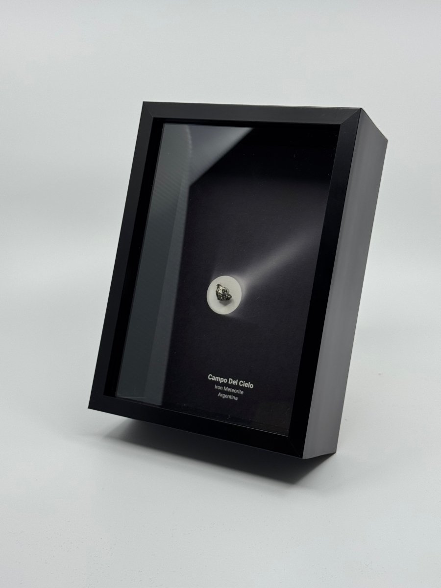 Campo del Cielo Meteorite Fragment in Large Deep Box Frame - FossilsAndMore