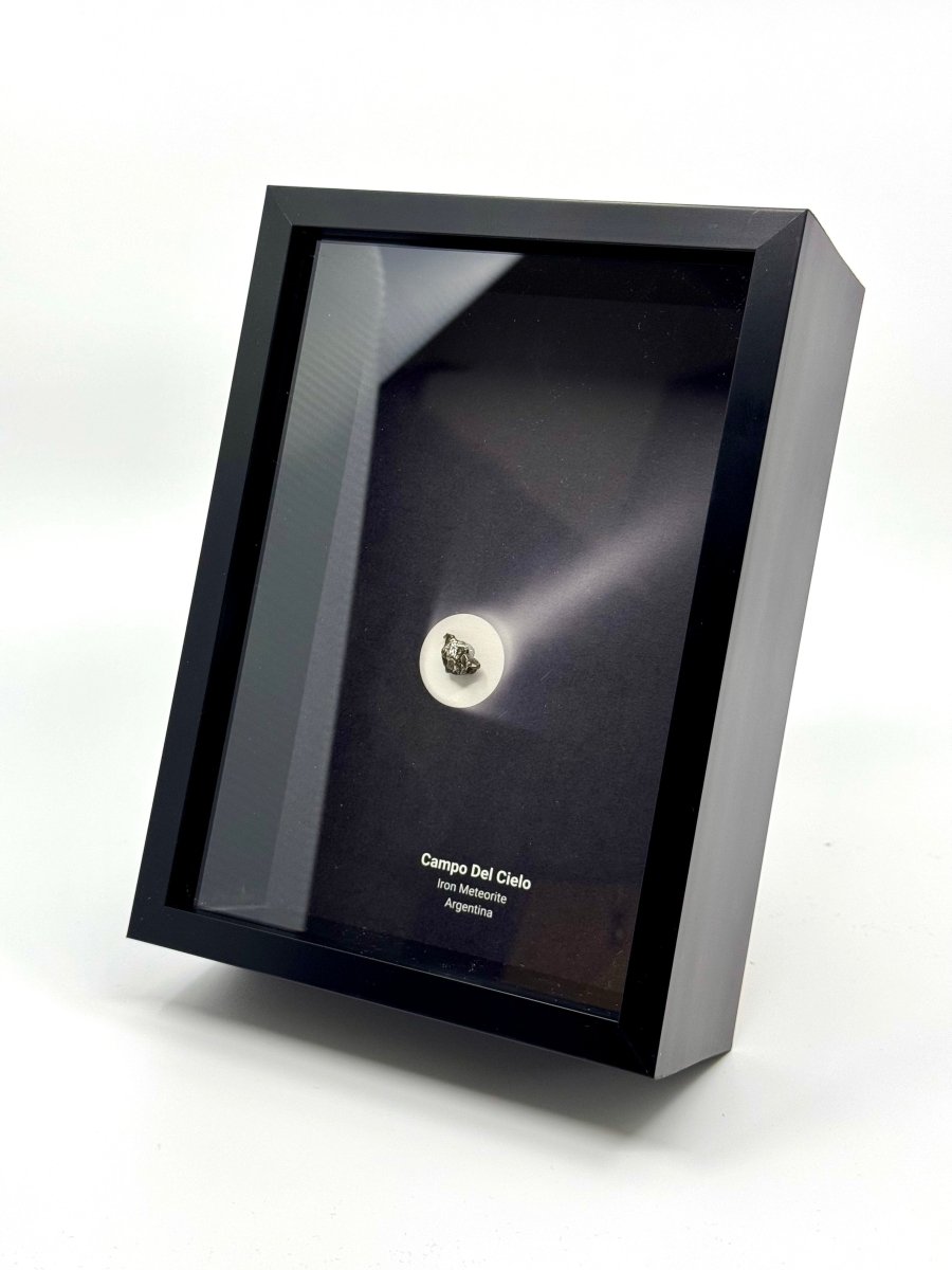 Campo del Cielo Meteorite Fragment in Large Deep Box Frame - FossilsAndMore